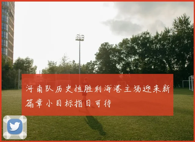 河南队历史性胜利海港主场迎来新篇章小目标指日可待